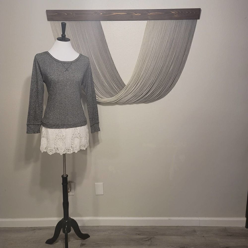 Anthro-Lili's Closet Lace Trim Sweater Sz M